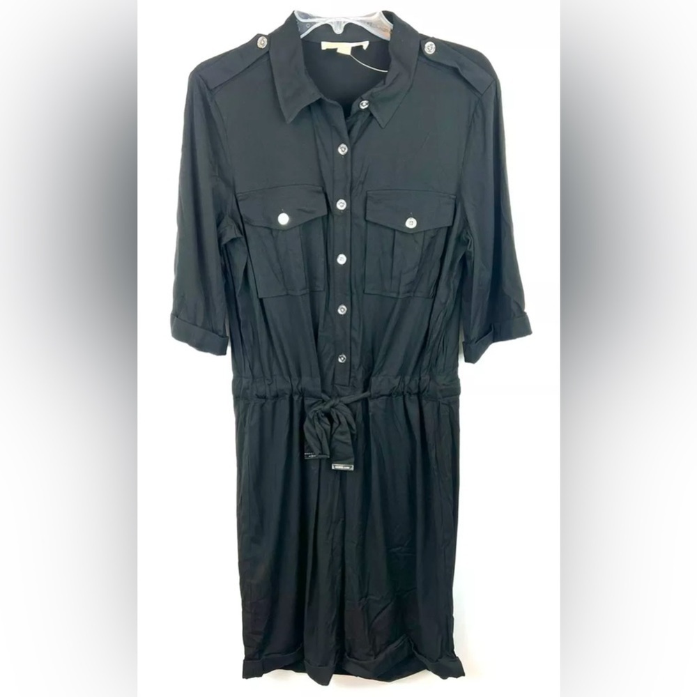 Michael Kors Women’s Black 3/4 Sleeve Romper Size Medium